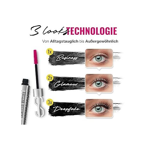  Lashcocaine Overrich Mascara - New 3Looks Technology - Mascara Supports Natural Eyelash Growth - Trendy Black Mascara by Svenja Walberg - Wipe-Proof - Vegan - Made in Germany