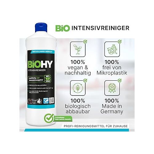  BiOHY Universal Intensive Cleaner (10 Litre Canister) + Outlet Tap | Highly Effective Industrial Cleaner | Ideal for Pressure Washers | Joint Cleaner | Organic Concentrate for Tiles and Wooden Floors