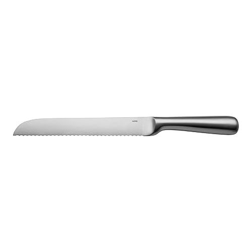  Alessi SG503 Mami Brotmesser, Stahl AISI 420 mattiert, 35 x 3 x 2 cm, Silber