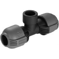 Gardena Sprinklersystem T-Stuck mit Gewinde: Verbindungsstuck fur Entwasserungsventil, 25 mm x 3/4 Zoll- Innengewinde, Quick&Easy Verbindungstechnik, selbstdichtende Gewindeverbindung (2790-20)