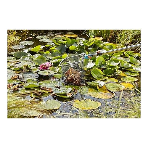  Gardena combisystem pond cleaner Vario 2: pond net including coarse and fine mesh net, garden accessories for easy cleaning of the garden pond, suitable for all combisystem handles (3230-20)