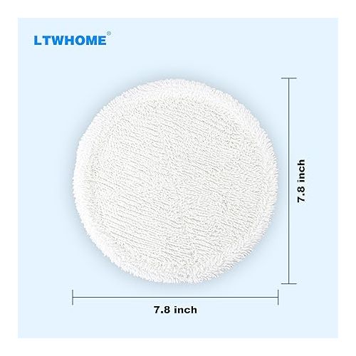  LTWHOME 20cm Weiche Mopp Pads Passend fur Bissell Spinwave 2039 Series 2039A 2124 20522(Packung mit 6)