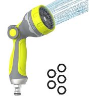 Garden Shower Metal, Garden Hand Shower with 10 Spray Patterns, Multifunctional Spray Gun, Watering Shower, Hand Sprayer Adjustable Water Flow for Watering, Lawn, Pet Bathing