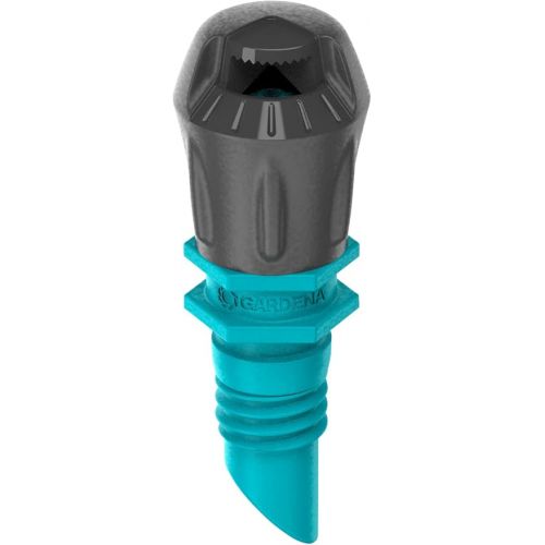  Gardena Micro-Drip-System Spray Nozzle 90 Degrees: 90 Degree Spray Head, Adjustable and Water-Saving Irrigation, Spray Range 2.5 m, Pack of 5 (13320-20) Anthracite, Turquoise