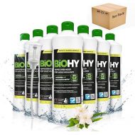 BIOHY Carpet cleaner for washing vacuum cleaner (9 x 1 litre) + doser | suitable for all washing vacuum cleaners | removes stains and dirt effortlessly | cleaning and care in just one step
