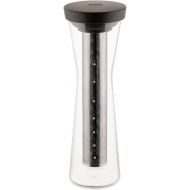 Alessi Mazagran GIA31 BR - Cold Filter Coffee Jug, Borosilicate Glass and Thermoplastic Resin, 18/10 Stainless Steel Filter, Brown