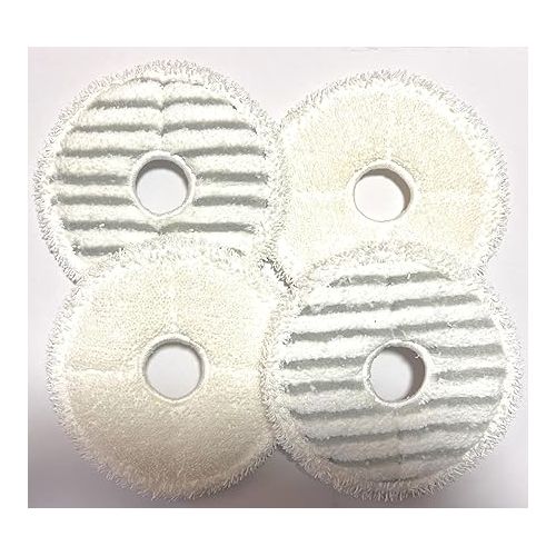  EVKLN Pack of 4 Mop Pads for Bissell SpinWave + Vac All-in-One Powered Spin 3764 and 37643