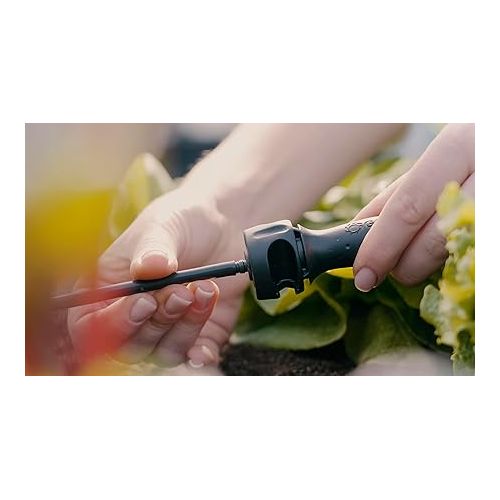  Gardena Micro-Drip-System Extension Pipe for Spray Nozzles: 20 cm Pipe for Extending Nozzles, for Automatic Irrigation System, Easy Connection Technology (13326-20), Anthracite