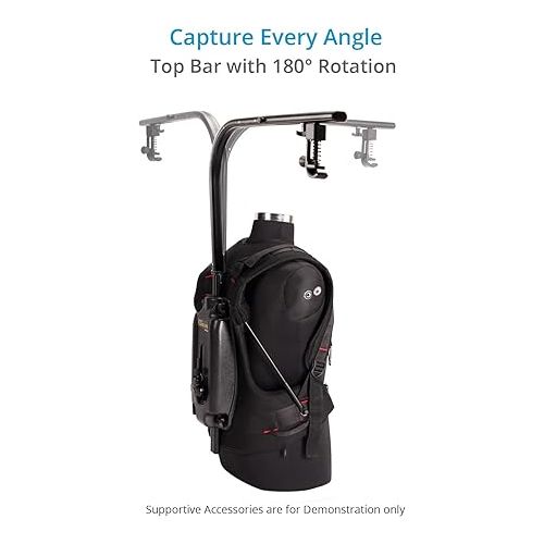  FLYCAM Flowline Starter Body Support Vest + 2-Axis Stabilization Arm for 3-Axis Gimbals and Cameras, Comfortable and Ergonomic Rig System for Fatigue-Free Photography (FLCM-FLN-PA-01)