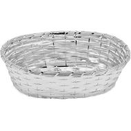 EDZARD Elegant Silver-Plated Bread Basket Oval Tarnish-Resistant 16 x 23 cm (Not for the Dishwasher)