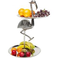 Kare Design Etragere Flamingo, Silver, Etragere, Aluminium, Handmade, 53 x 38 x 43 cm (H x W x D)