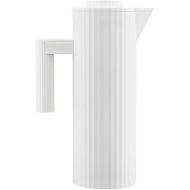 Alessi Plisse MDL12 W - Design Insulated Jug Double-Walled Inner Insulated Glass Made of Thermoplastic Resin 100 cl White