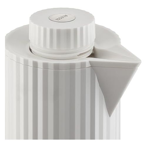  Alessi Plisse MDL12 W - Design Insulated Jug Double-Walled Inner Insulated Glass Made of Thermoplastic Resin 100 cl White