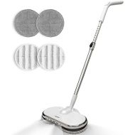 AlfaBot WS-24 Wireless Electric Mop, Floor Cleaner Spin Mop, Electric Mop with Spray Function and LED, Floor Mop for Wiping, Scrubbing and Polishing, Lightweight and Rechargeable
