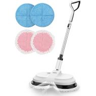 OGORI Wireless Electric Mop Floor Mop Electric Polishing Machine with Spray Function, LED Lighting, 300 ml Water Tank, Battery Vibration Mop Wiping Without Effort [Battery Life up to 60 Minutes]