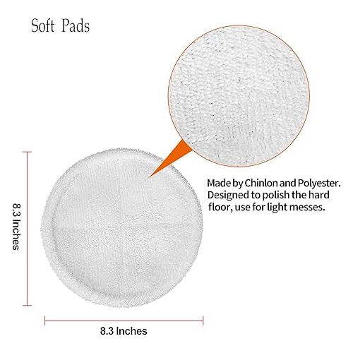  MATFORCA -Mop Pads Compatible with Bissell Spinwave 2124 2039 2039A 2039Q 2039T 2039W 20391 20395 2307 2315A Models Hard Floor Mop Compare to Part Numbers 1611297 and 1612988