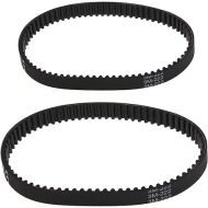 EMSea Pack of 2 Vacuum Cleaner Timing Belts Rubber Drive Belt Compatible with Bissell Proheat 2X 1548 1550 1551 15483, Replacement Part Number 1606419 and 1606418