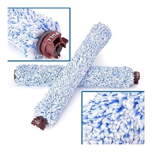  Accessory for Bissell Crosswave 3-in-1, 1 Multi-Purpose Main Brush+1 Pet Rolling Brush+1 Carpet Brush+1 Floor Brush+2 Filters for Bissell CrossWave 1866 1785 2052 1713 2225 Vacuum Cleaner