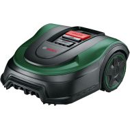 Bosch Home and Garden Indego S+ 500 Robot Lawnmower (with 18 V Battery, App Function, Charging Station Included, Cutting Width 19 cm, for Lawns up to 500 m², in Box), Black, Green