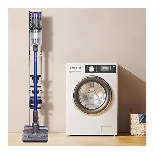  OUTBROS Staubsauger Stander, Kompatibel fur Dyson Gen5 V15s V15 V12 Slim V11 V10 V8 V7 V6 Bodenstander,Zubehorhalter Speichern und Organisieren, Schwarz