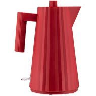 Alessi Plisse MDL06 R Electric Kettle Made of Thermoplastic Resin, European Plug 2400W, 170cl, Red