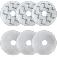 wagfall Ersatz-Mopp-Pads kompatibel mit Bissell SpinWave + Vac All-in-One Powered Spin 3764 und 37643 Dampfreiniger-Pads fur Bissell, waschbar und wiederverwendbar, 6 Stuck