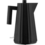 Alessi Plisse MDL06 B/UK Electric Kettle Made of Thermoplastic Resin, English Plug 2400W, 170cl, Black