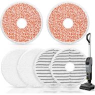 BTRSOLUS 6 Stuck Wischpads fur Bissell SpinWave + Vac Cordless 37643/3764 All-in-One Powered Spin Mop & Vacuum, 2 Scrubby Pads + 2 Soft Touch Pads + 2 Heavy Scrub Pads