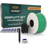 kanoo® Installation Kit for Robotic Lawnmower with 150 m Boundary Cable + 300 x Pegs + 20 x Cable Connectors - Practical Complete Set for Laying Boundary Wire of All Common Brands