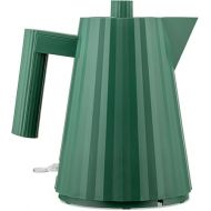 Alessi Plisse MDL06/1 GR - Design Electric Kettle, Thermoplastic Resin, European Plug 2400 W, 100 cl, Green