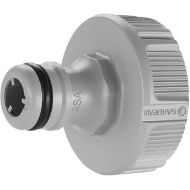 Gardena 18222-20 Tap Connector, 33.3 mm (G 1 Inch), Adapter for Connecting a Water Hose, Anti-Splash Technology, Frost-Proof, Original Gardena System, Loose Packaging