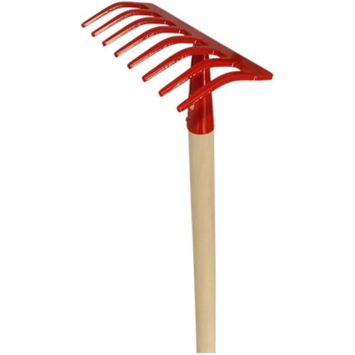  SHW-FIRE Professional Garden Set - Garden Rake and Hoe with Heart Leaf for Gardening