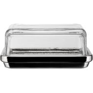 Alessi ES03 Butter Dish, Steel, Stainless Steel