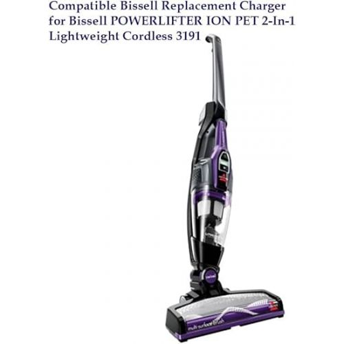  Replacement Charger for Bissell 3061 3190 3190A 31902 PowerSwift Ion Pet 3191 3191C 10.8V Lithium Ion Battery Cordless Vacuum Cleaner 14V 0.8A 2-in-1 Cordless Stick Vacuum Cleaner E-Tek ZD12D140080US