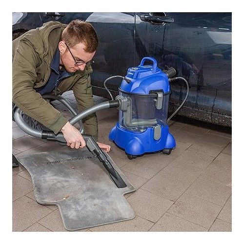  ALBATROS Wet/Dry Vacuum Cleaner Car Hydro 7500 + 1 Litre Cleaning Shampoo 4-in-1 Wet Vacuum Cleaner Car + Upholstery Cleaner Car - 1200 W, 20 L Volume, 16 kPa Suction Power - Note: Very Good 1.2