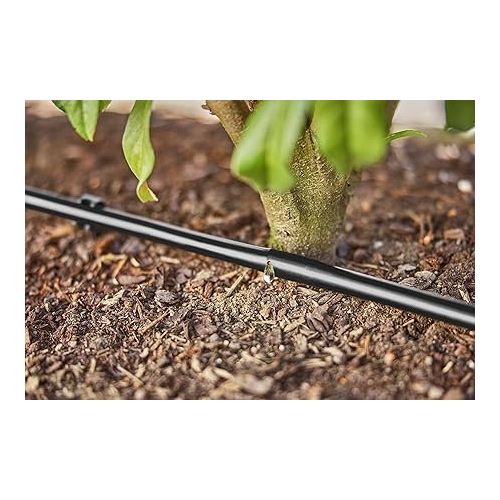  Gardena Micro-Drip System Drip Pipe 1.6 l/h, Above and Underground Installation (25 m): Expansion Pipe for Water-Saving Irrigation System, Simple and Flexible Connection Technology (13503-20)