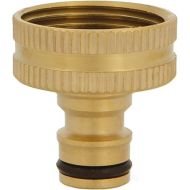 Amig - Adapter for Tap Connection with Hose, 1 Inch, Quick and Easy Connection for Water Hoses, Corrosion and Weatherproof, Brass, Matt