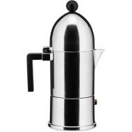 A di Alessi La Cupola Espresso Coffee Maker, 3 Cups, Black, (A9095/3 B)