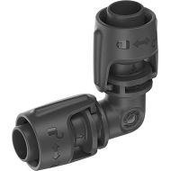 Gardena Micro-Drip-System L-piece 13 mm (1/2 inch): pipe connector for changing direction of the 13 mm installation pipe, tool-free installation, reusable (13202-20)