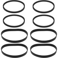 YINETTECH 4 Sets of Replacement Belts, Drive Belts for Vacuum Cleaners, Compatible with Bissell ProHeat 2X 0150621 & 2150628 Rubber Belt Pump, Roller Brush Belts