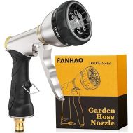 FANHAO Metal Garden Hand Shower, High Quality and Robust, 7-Function Garden Spray Guns for Garden, Car Washing and Home, Multifunctional Watering Gun