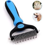 Jaswell Undercoat Brush Detangling Curry Comb for Dogs and Cats with Medium to Long Hair - Undercoat Brush Against Tangles and Undercoat