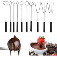 STCRERAG 10 Pieces Chocolate Fork DIY Chocolates Cutlery Chocolate Diving Fork Set Candy Fondue Fork Baking Accessories Fondue Forks Stainless Steel Barbecue Fork Chocolate Cutlery Fork Set with