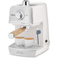 Ufesa C7238 Cream Espresso Machine with Milk Frother, 20 Bar, Cup Warming, Compact Classic Design, White