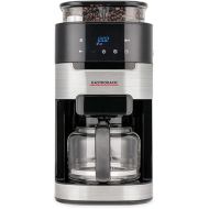 GASTROBACK Grind & Brew Pro 42711 Coffee Machine, Filter Coffee Machine with Integrated Grinder, Cone Grinder with 8 Grinding Levels, Soft Touch LCD Display, Plastic