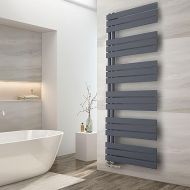 EMKE Bathroom Radiator Towel Rail 1599 x 600 mm, Hand Towel Radiator Side Connection Towel Warmer Towel Rail Radiator Flat Bathroom Towel Heater Anthracite 1005 Watt