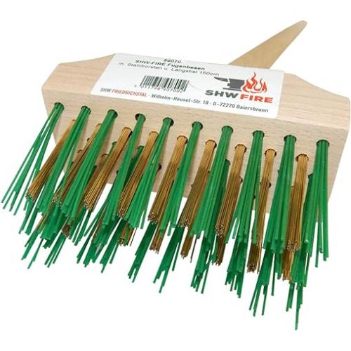  SHW-FIRE Weed Remover Made of High-Quality Steel - Joint Brush with Steel Bristles, 150 cm Handle