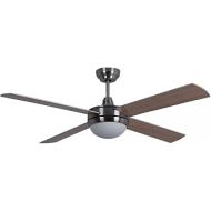 etc-shop LED Ceiling Fan with Remote Control, 3 Levels, Timer, Forward and Return, 132 cm, Silver