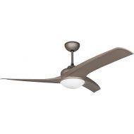 Orbegozo CP - Ceiling Fan with Light and Remote Control, 3 Blades 105 cm Brown