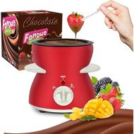 OFFKITSLY Fondue Pot Set, Electric Mini Fondue Pot Set for Melting Chocolate, Cheese, Chocolate Meting Pot, Fondue Maker with Dipping Forks for Holiday, Christmas, Birthday, Party